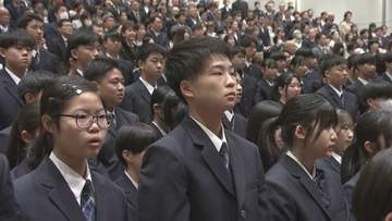 「相手を尊重し、支え合う学校生活を」2026年度から共学化の盛岡白百合学園で入学式行われる　岩手