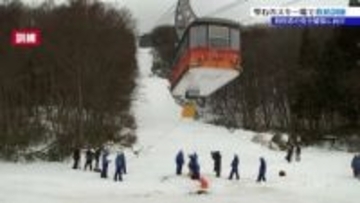スキー場でシーズン営業開始を前にロープウェーの故障を想定した救助訓練　岩手・雫石町