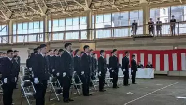 消防学校で入校式　県内の各消防本部で採用された53人が消防士として第一歩を踏み出す　岩手・矢巾町