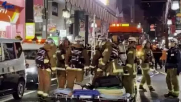 繁華街のビル5階の居酒屋から火が出たと通報　すぐに消火もビルから全員避難で一時騒然　盛岡市