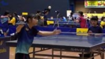 小学生がはつらつプレー　全国出場懸けた卓球大会　72人出場し学年等別にリーグ戦　岩手・奥州市