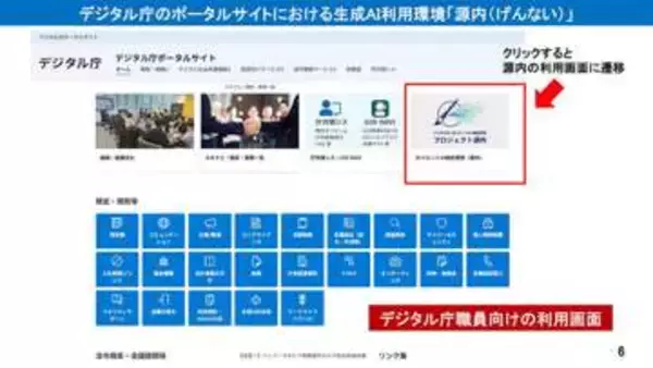ガバメントAI「源内」、全府省庁18万人に向けた実証実験開始