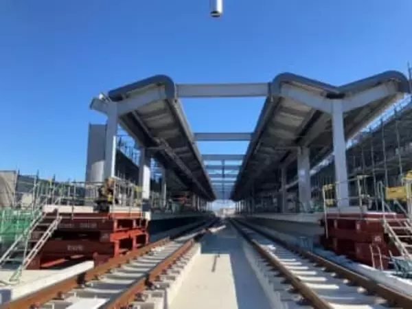 名鉄、若林駅ホーム高架化が3月28日完了　踏切4カ所廃止