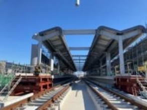 名鉄、若林駅ホーム高架化が3月28日完了　踏切4カ所廃止