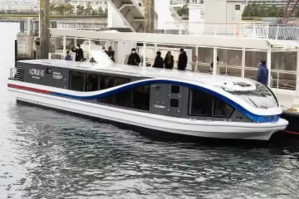 日本橋～豊洲を運航するフル電動旅客船に乗った　4月に定期便開始