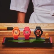 寿司ネタがモチーフの定番G-SHOCK　まぐろ・いくら・サーモン