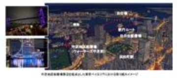 ウォーターズ竹芝発着の新ナイトクルーズ　お台場の噴水ショーを船上鑑賞