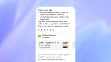 ChatGPT、日本で広告表示開始
