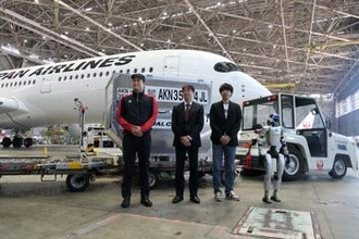 JALとGMO、羽田空港でのヒューマノイドロボット活用の実証実験