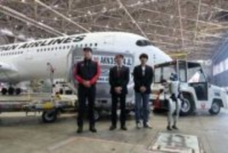 JALとGMO、羽田空港でのヒューマノイドロボット活用の実証実験