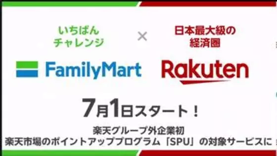 ファミマと楽天が新たな提携　お店で月3000円購入で楽天SPU 0.5倍