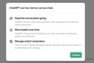 ChatGPT、チャット内容を記憶する「メモリー」　全てのPlusユーザーが対象