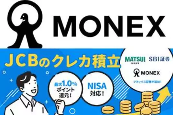 マネックス証券、「JCBのクレカ積立」開始