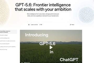 OpenAI、最上位モデル「GPT 5.6」が一般公開　最高性能を低コストに