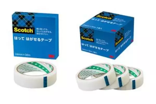 3M、紙に貼ってもキレイにはがせるテープ