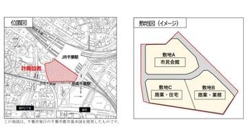 千葉駅前のJR支社跡地、再開発へ　市民会館や商業・住宅に