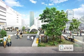 「津田沼PARCO」跡地が駅前広場「ATOCHI」に　10月オープン