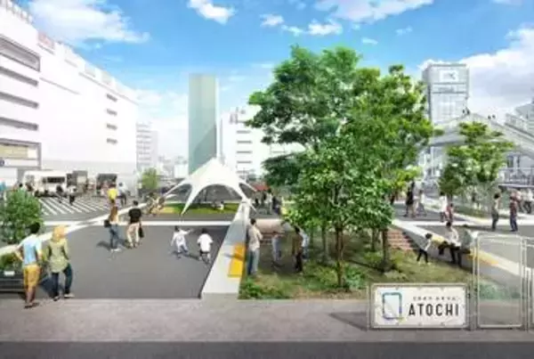 「津田沼パルコ」跡地が駅前広場「ATOCHI」に　10月オープン