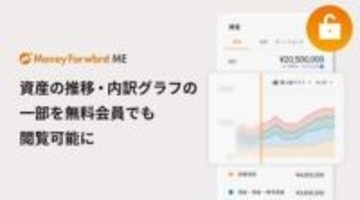 マネーフォワード ME、資産内訳グラフを無料会員も閲覧可能に