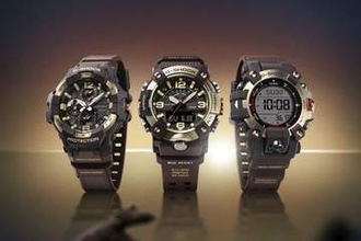 G-SHOCK、ゴールド×ブラウンの「MASTER OF G」3モデル