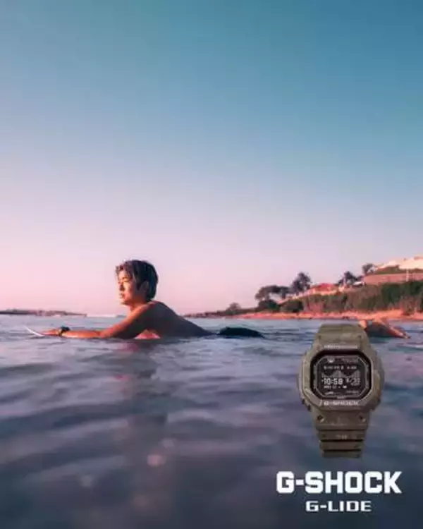 G-SHOCK、最新型G-LIDEに五十嵐カノアモデル