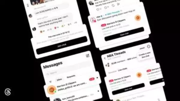 Threadsに「ライブチャット」　試合中リアルタイムに盛り上がれる