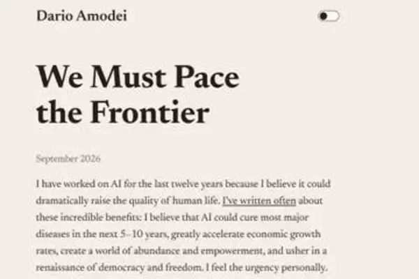 AI開発「減速」をアンソロピックCEOが提案　アルトマン氏・マスク氏らも賛同