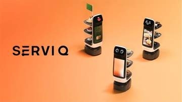 ソフトバンク、業界最小45cm幅を走れる配膳ロボ「Servi Q」　バック走行も可能に