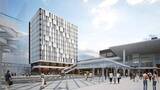 「JR東日本、新潟駅万代口に14階建て複合施設　28年夏開業」の画像1