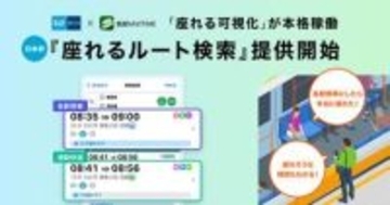 東京メトロ「座れるルート検索」「座りやすい号車案内」　ナビタイムと連携