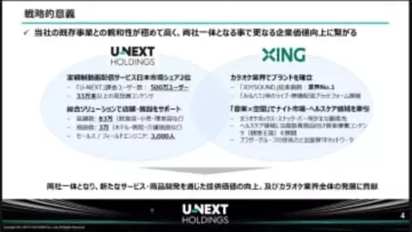 帰ってきたカラオケ事業　U-NEXT HDがJOYSOUNDを子会社化する理由
