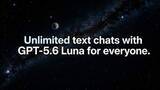 「ChatGPT、無料で最新の「GPT-5.6 Luna」提供」の画像1