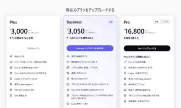 ChatGPT、月16800円(100ドル)の新Proプラン　「重い日常使用」に