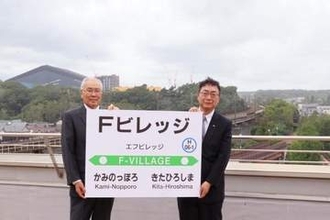 千歳線新駅名「Fビレッジ駅」に決定　北海道ボールパーク隣接