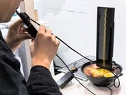 電通が「吸うラーメン」　ドラゴンの触り心地も再現【CEATEC 2026】