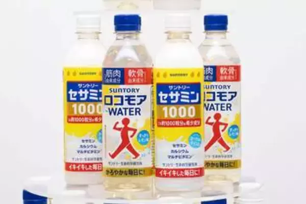 サントリー、ペットボトル飲料サプリ「ロコモア」「セサミン」