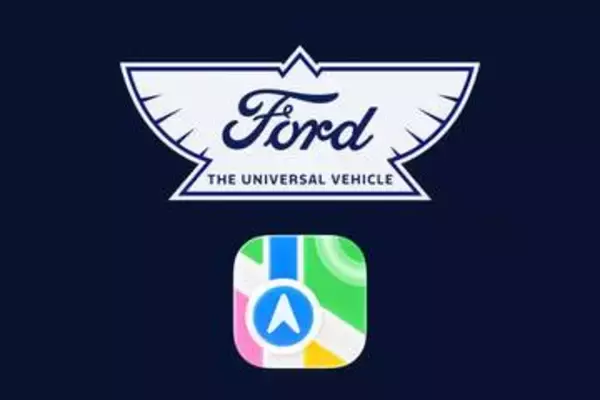 Appleマップ、フォードEVの純正カーナビに