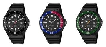 カシオ、シンプルで軽いダイバー風アナログウォッチ