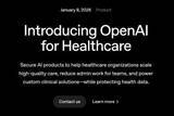 「OpenAI、医療機関向けAIソリューション エビデンスある情報提供」の画像1
