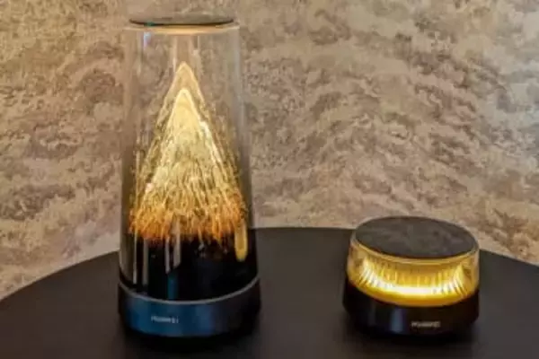 照明? いいえルーターです　ファーウェイ“山が光る”メッシュWi-Fi