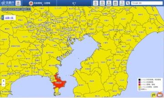関東は7日朝にかけて大雨予報　山手線は本数減　交通情報に注意