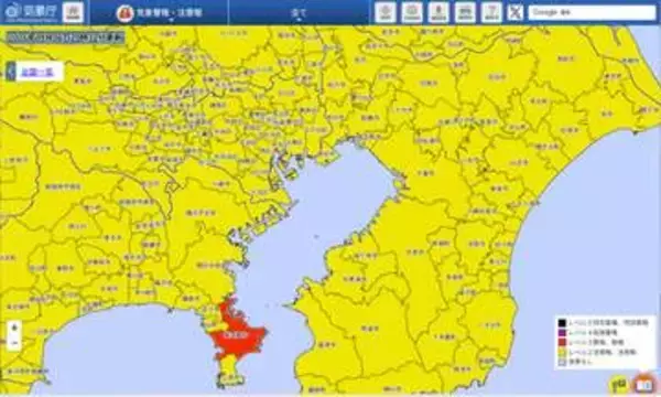 関東は7日朝にかけて大雨予報　山手線は本数減　交通情報に注意