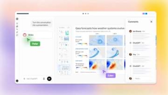 ChatGPTにスライド作成機能「ChatGPT Slides」　共同編集も