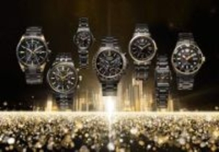 シチズン、エコ・ドライブ50周年でブラック×ゴールドの7モデル