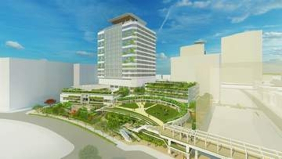 さいたま市新庁舎、新都心駅からデッキで直結・3棟構成