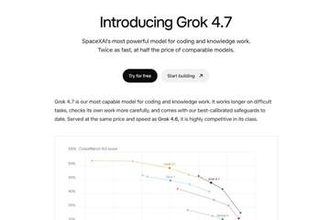 「Grok 4.7」登場、長時間タスクも安定処理　価格はSolの半分以下