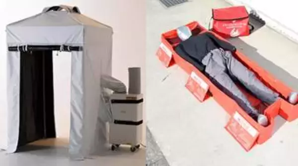 山善、移動式の涼しい避難スペース「熱中対策シェルター」