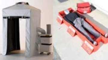 山善、移動式の涼しい避難スペース「熱中対策シェルター」