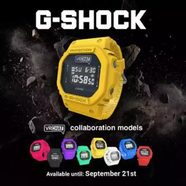 G-SHOCK、VRChat公式アイテムに　アバターの手首に装着