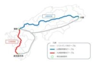 ソフトバンクとJR西、鉄道沿線の光ケーブル活用の専用線サービス